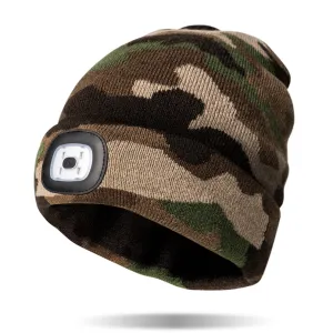Woodland Camo Night Scope Rechargeable LED Light Hat